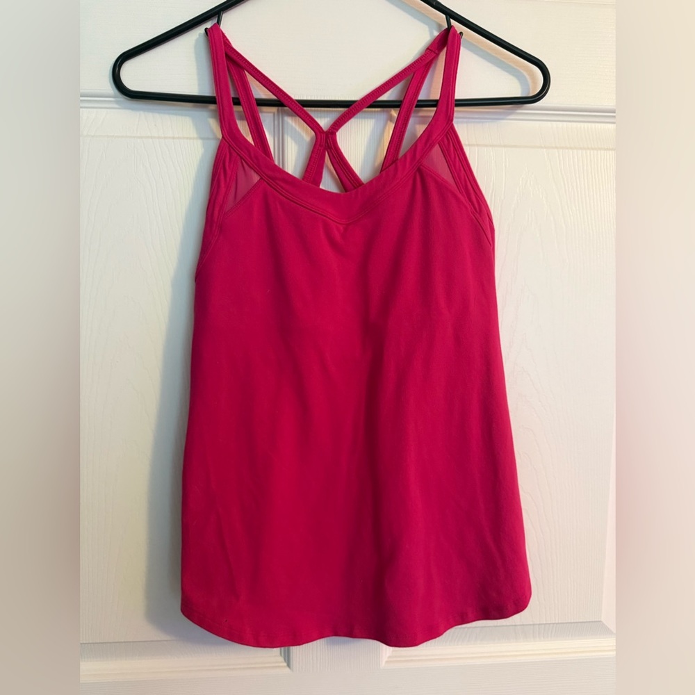 Women's Strappy Pink Top